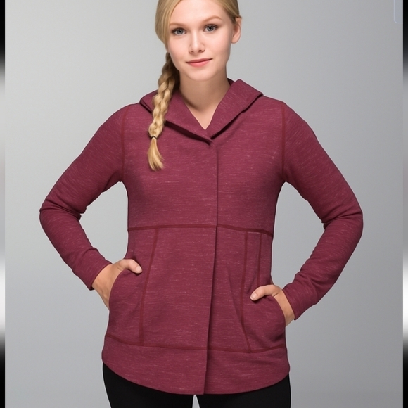 lululemon athletica Tops - Lululemon Find Your Centre Wrap Rust Berry sz 6
